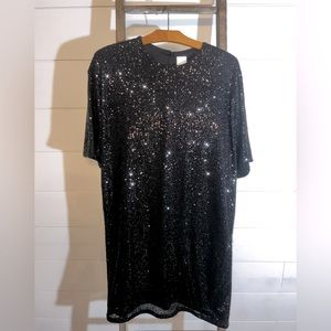 H&M Black Sequin Dress.